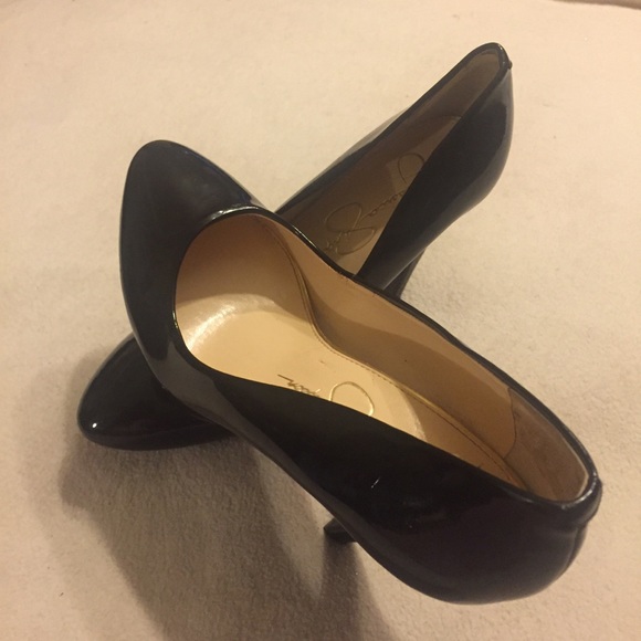 Jessica Simpson Shoes - Jessica Simpson Black Patent Leather Heel Sz 8.5 M